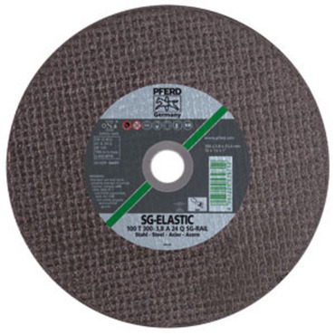 Medium-hard cutting disc for stationary use SG-RAIL-steel, hardness: Q